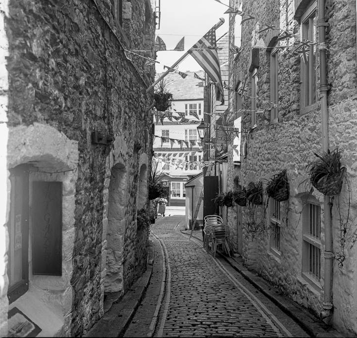 Plymouth Barbican cobbled streets